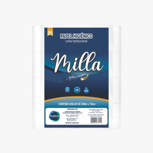PAPEL HIGIÊNICO MILLA ROLÃO - 300M